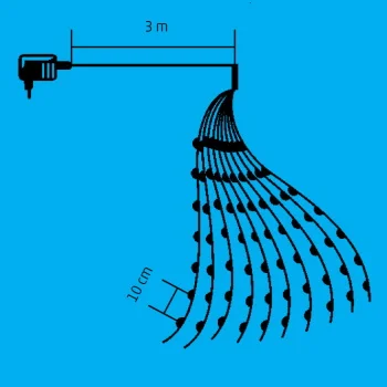 Home svetleći niz 200 LED dioda toplo bele ML200/WW-3 Home svetleći niz 200 LED dioda toplo bele ML200/WW-3