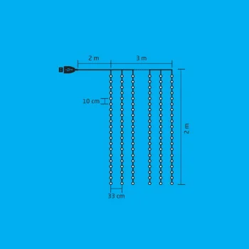 Home svetleći niz 200 LED dioda toplo bele MLF200/WW-2 Home svetleći niz 200 LED dioda toplo bele MLF200/WW-2