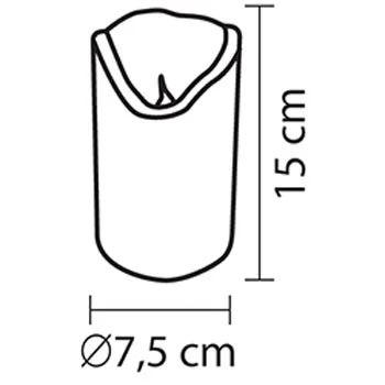 Ukrasna voštana LED sveća sa efektom plamena -1