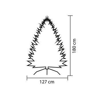 Novogodišnja veštačka jelka 180 cm KMF5/180 -2