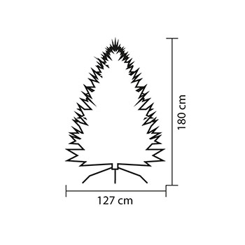 Novogodišnja veštačka jelka 180 cm KMF5/180 