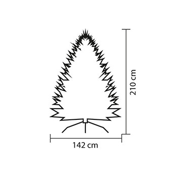 Novogodišnja veštačka jelka 210 cm KMF4/210 