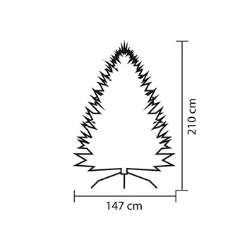 Novogodišnja veštačka jelka 210 cm KMF5/210 -2