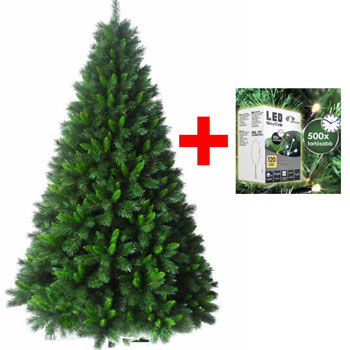 Novogodišnja jelka Green Fantasy Deluxe 180 cm sa 120 komada LED lampica