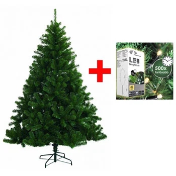 Novogodišnja jelka 180cm KFA 198 sa LED svetlećim nizom od 80 komada-1 Novogodišnja jelka 180cm KFA 198 sa LED svetlećim nizom od 80 komada-1