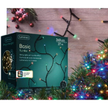 Komplet novogodišnja veštačka jelka Luxus  240cm + novogodišnja rasveta  Lumineo Basic 360L toplo bele-2