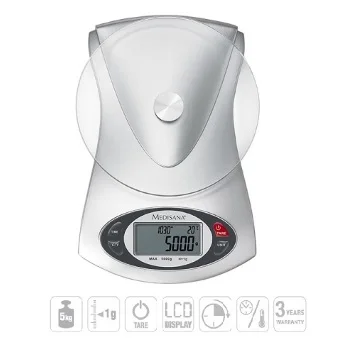 Medisana digitalna staklena kuhinjska vaga KS220-1 Medisana digitalna staklena kuhinjska vaga KS220-1