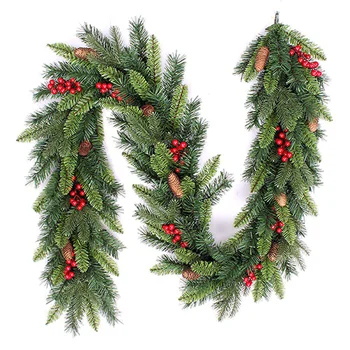 Novogodišnja veštačka girlanda sa ukrasima 200 cm Novogodišnja veštačka girlanda sa ukrasima 200 cm