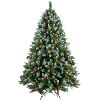 Novogodišnja jelka sa šišarkama i bobicama 120 cm  Novogodišnja jelka sa šišarkama i bobicama 120 cm