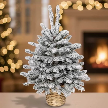 Novogodišnja jelka u saksiji bela 90cm-3 Novogodišnja jelka u saksiji bela 90cm-3