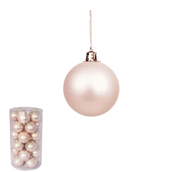 Novogodišnje roze kugle prečnika 5 cm u pakovanju od 30 komada Novogodišnje roze kugle prečnika 5 cm u pakovanju od 30 komada