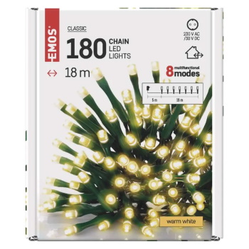 Emos novogodišnje LED lampice 24m toplo bele MTG-D4AW08-5