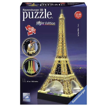 Ravensburger 3D puzzle Ajfelov toranj noćno izdanje RA12579 