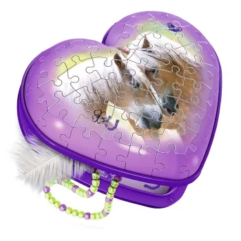 Ravensburger 3D puzzle kutija u obliku srca sa konjem RA12119 Ravensburger 3D puzzle kutija u obliku srca sa konjem RA12119