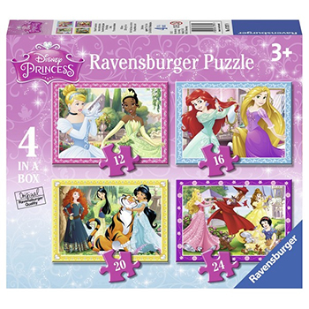 Ravensburger slagalica Diznijeve princeze 4 u 1 RA07397