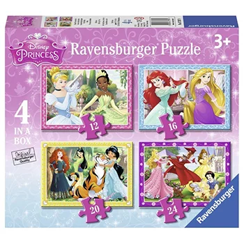 Ravensburger slagalica Diznijeve princeze 4 u 1 RA07397 Ravensburger slagalica Diznijeve princeze 4 u 1 RA07397