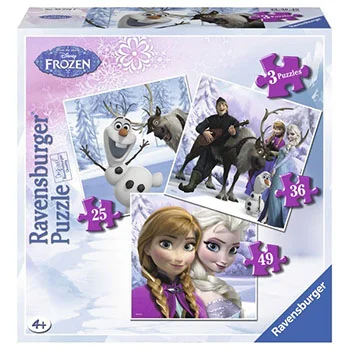 Ravensburger slagalica Frozen 3 u 1 RA07276 Ravensburger slagalica Frozen 3 u 1 RA07276