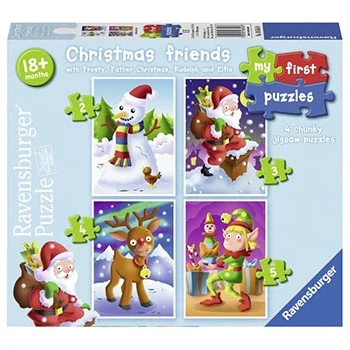 Ravensburger slagalica moje prve puzle 4 u 1 božićna tema RA06854 Ravensburger slagalica moje prve puzle 4 u 1 božićna tema RA06854