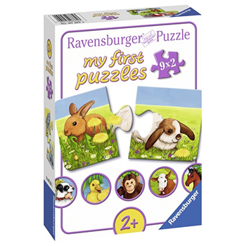 Ravensburger slagalica moje prve puzle 9 u 1 slatke životinje RA07331