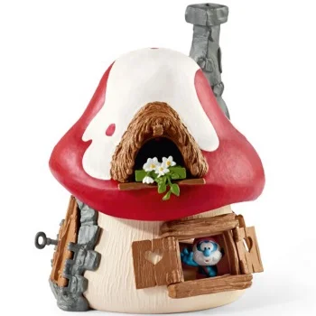 Schleich kućica za štrumpfove sa Velikim Štrumpfom I Gargamelom i Azraelom 20803-1