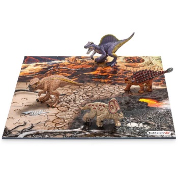 Schleich Mali dinosaurus sa podlogom od puzli 42212