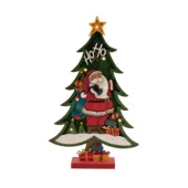 Home drvena stona novogodišnja dekoracija