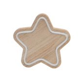 Novogodišnja drvena dekoracija zvezda KAD27