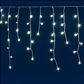 Novogodišnja rasveta - svetleći niz sa 100 hladno belih LED dioda KAF100L3M