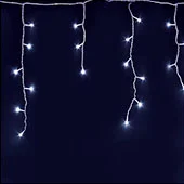 Novogodišnja rasveta - svetleći niz sa 200 hladno belih LED dioda KAF200L10M