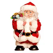 Novogodišnji ukrasni šetajući Deda Mraz