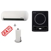 Quantek PTC grejalica Q1205 + Indukcija  Q1108 + poklon držač za kuhinjski papir KSP90005