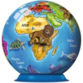 Ravensburger 3D puzzle globus sa životinjama RA12126