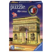 Ravensburger 3D puzzle Trijumfalna kapija noć RA12522 