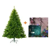 Komplet novogodišnja veštačka jelka Luxus  210cm +  novogodišnja rasveta za jelku 360L multicolor Lumineo