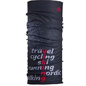 Ski bandana Viking Logo grey-red
