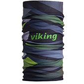 Ski bandana Viking Waves anthracite-green-black
