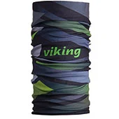 Ski bandana Viking Waves anthracite-green-black