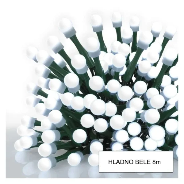 Emos novogodišnje LED lampice trešnja kuglice 8m hladno bele MTG-D5AC06 Emos novogodišnje LED lampice trešnja kuglice 8m hladno bele MTG-D5AC06