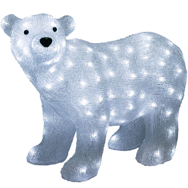 Novogodišnja svetleća figura medved -9