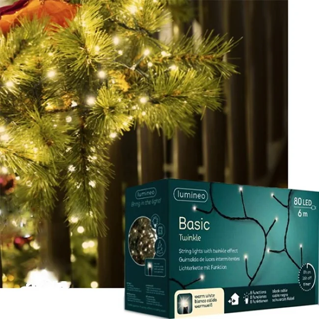 Komplet novogodišnja jelka Pencil Pine 150cm Everlands +  novogodišnje lampice 6m 80 LED Lumineo Basic toplo bele-5 Komplet novogodišnja jelka Pencil Pine 150cm Everlands +  novogodišnje lampice 6m 80 LED Lumineo Basic toplo bele-5