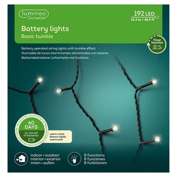 Lumineo novogodišnje LED lampice na baterije L1430cm topla bela Lumineo novogodišnje LED lampice na baterije L1430cm topla bela