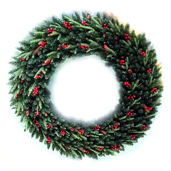 Novogodišnji venac sa ukrasima prečnika 80 cm Novogodišnji venac sa ukrasima prečnika 80 cm