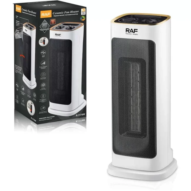 Raf stubna keramička grejalica sa rotacijom 2000W bela R.1179W Raf stubna keramička grejalica sa rotacijom 2000W bela R.1179W