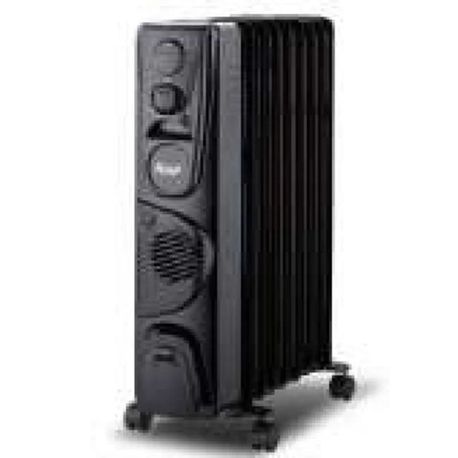 Raf uljni radijator sa ventilatorom 9 rebara 2400W crni R.0931B