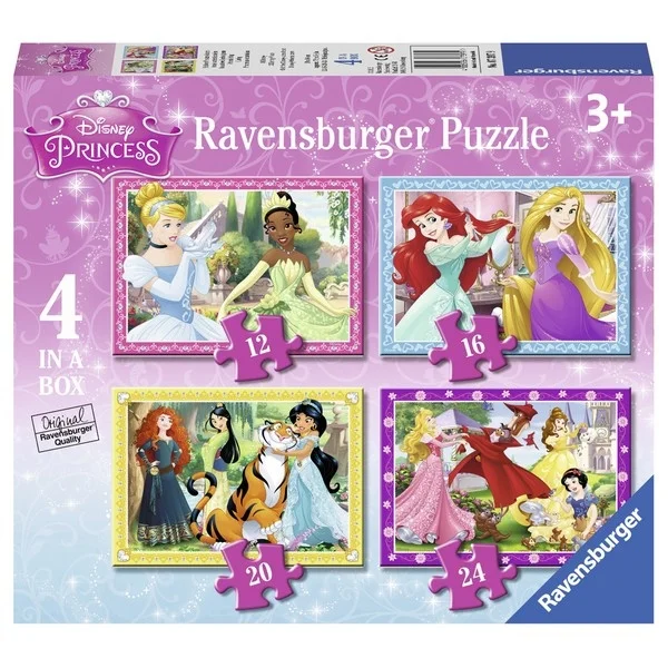Ravensburger slagalica Diznijeve princeze 4 u 1 RA07397 Ravensburger slagalica Diznijeve princeze 4 u 1 RA07397