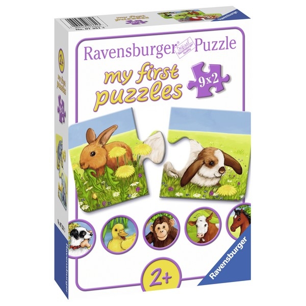 Ravensburger slagalica moje prve puzle 9 u 1 slatke životinje RA07331-9