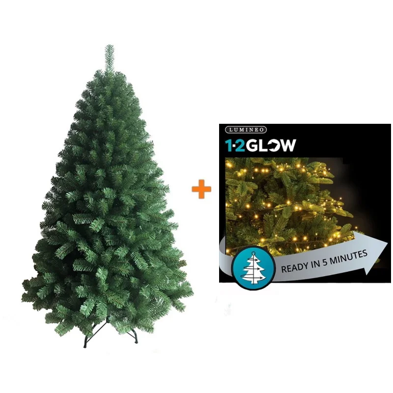 Komplet novogodišnja jelka Bor 210cm +novogodišnje stepenaste LED lampice 7 nivoa 223 LED 210cm toplo bele Komplet novogodišnja jelka Bor 210cm +novogodišnje stepenaste LED lampice 7 nivoa 223 LED 210cm toplo bele