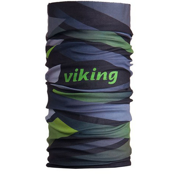 Ski bandana Viking Waves anthracite-green-black-9