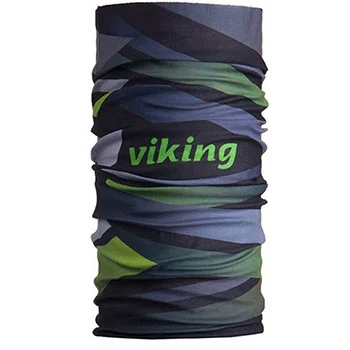 Ski bandana Viking Waves anthracite-green-black Ski bandana Viking Waves anthracite-green-black