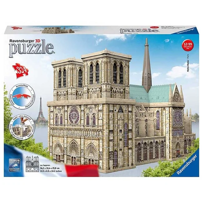Ravensburger 3D puzzle Notre Dame RA12523 Ravensburger 3D puzzle Notre Dame RA12523